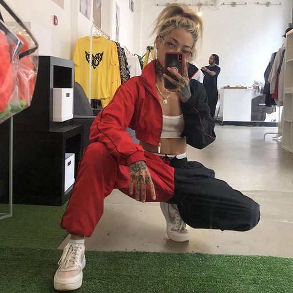 two piece dress 2021 women clothing sportswear woman hip streetwear joggers long sleeves crop sets casual sports suit, White
two piece dress 2021 women clothing sportswear woman hip streetwear joggers long sleeves crop sets casual sports suit, White