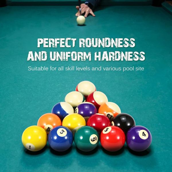 57.2mm / 52.5 mm billiard balls 16pcs set american standard ball durable synthetic resin pool entertainment
57.2mm / 52.5 mm billiard balls 16pcs set american standard ball durable synthetic resin pool entertainment