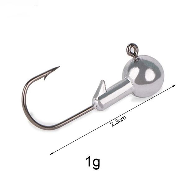 fishing hooks lead jig head hook 1g/ 1.8g/ 2.5g/ 3.5g/ 5g/ 7g/ 10g/ 14g/ 20g tackle for soft bait lure accessories
fishing hooks lead jig head hook 1g/ 1.8g/ 2.5g/ 3.5g/ 5g/ 7g/ 10g/ 14g/ 20g tackle for soft bait lure accessories