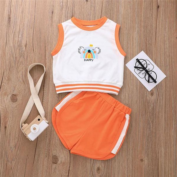 clothing sets 2-6t baby girls kids tracksuit casual summer 2 pcs clothes set koala cartoon printing o-neck tank + elastic waist shorts, White
clothing sets 2-6t baby girls kids tracksuit casual summer 2 pcs clothes set koala cartoon printing o-neck tank + elastic waist shorts, White