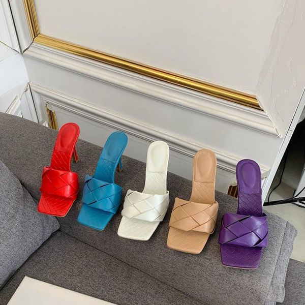 women's shoes 2021 summer fashion square toe high heels ladies slippers leather woman street beach sandals, Black
women's shoes 2021 summer fashion square toe high heels ladies slippers leather woman street beach sandals, Black
