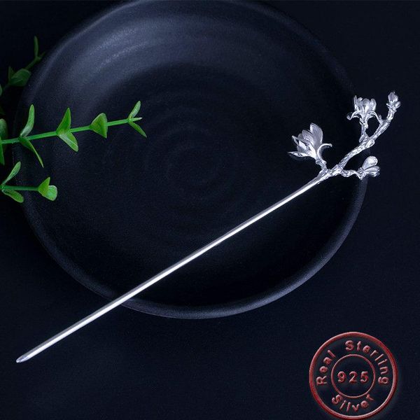 hair clips & barrettes amxiu handmade 925 sterling silver jewelry vintage style magnolia flower sticks accessories for women long bijoux, Golden;silver
hair clips & barrettes amxiu handmade 925 sterling silver jewelry vintage style magnolia flower sticks accessories for women long bijoux, Golden;silver