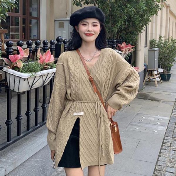 women's sweaters v neck women sweater autumn knitted pullover loose jumper chic side split design korean style long sleeve female basic, White;black
women's sweaters v neck women sweater autumn knitted pullover loose jumper chic side split design korean style long sleeve female basic, White;black