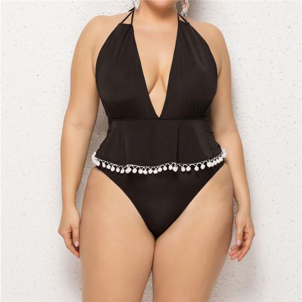 halter deep v ruffles tassel bikinis women swimsuit high waist bathing suit plus size swimwear push up beachwear 4xl one-piece suits
halter deep v ruffles tassel bikinis women swimsuit high waist bathing suit plus size swimwear push up beachwear 4xl one-piece suits