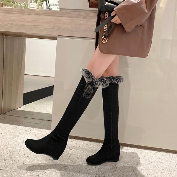boots knee high women's thin leg elastic thick heels knight autumn and winter 2021 long snow, Black
boots knee high women's thin leg elastic thick heels knight autumn and winter 2021 long snow, Black