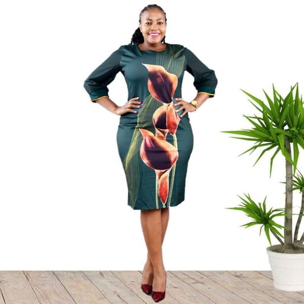 ethnic clothing round neck three-quarter sleeve dress african casual women's 2021 fall fashion print loose slim mid-length pencil skirt, Red
ethnic clothing round neck three-quarter sleeve dress african casual women's 2021 fall fashion print loose slim mid-length pencil skirt, Red