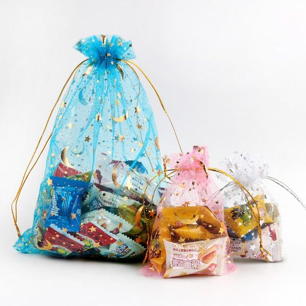 gift wrap sale 50pcs/lot moon star organza bags 7x9 9x12cm small christmas drawstring bag charm jewelry packaging & pouches
gift wrap sale 50pcs/lot moon star organza bags 7x9 9x12cm small christmas drawstring bag charm jewelry packaging & pouches