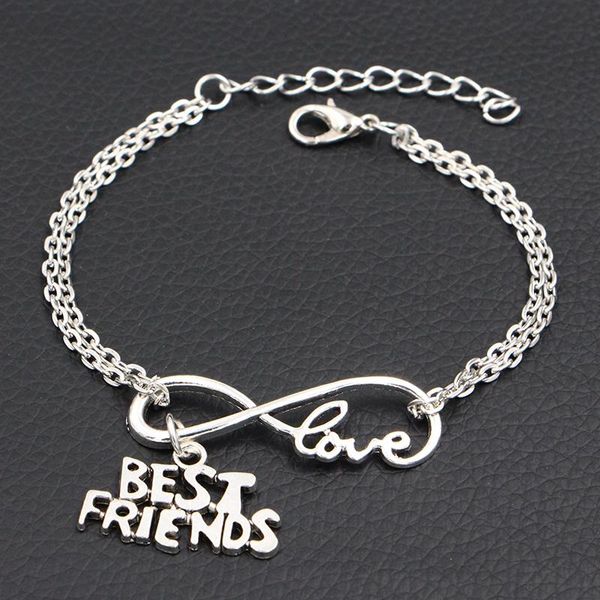 charm bracelets 2021 friends charms diy handmade infinity love women fashion jewelry, Golden;silver
charm bracelets 2021 friends charms diy handmade infinity love women fashion jewelry, Golden;silver