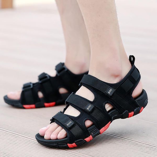 sandals summer thick-soled non-slip peep-toe comfortable men shoes trendy outdoor sports student beach loafers, Black
sandals summer thick-soled non-slip peep-toe comfortable men shoes trendy outdoor sports student beach loafers, Black