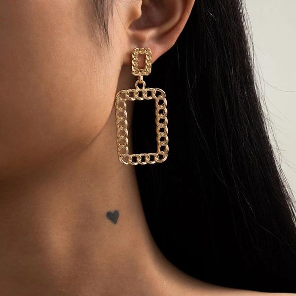 dangle & chandelier vintage double layer square drop earrings for women 2021 fashion trendy gold color metal chain jewelry unusual gift, Silver
dangle & chandelier vintage double layer square drop earrings for women 2021 fashion trendy gold color metal chain jewelry unusual gift, Silver