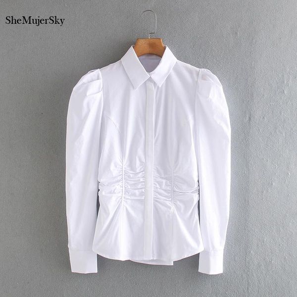 shemujersky ruched slim white shirts women long sleeve turn-down collar blouses 2021 autumn women's &
shemujersky ruched slim white shirts women long sleeve turn-down collar blouses 2021 autumn women's &