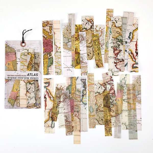 gift wrap 30 pcs/pack retro antique map strip journal paper sticker package diy diary decoration scrapbooking
gift wrap 30 pcs/pack retro antique map strip journal paper sticker package diy diary decoration scrapbooking