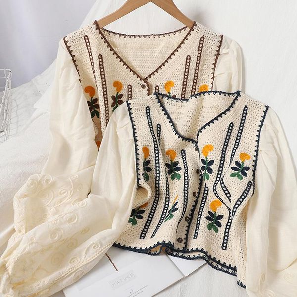 autumn sweet hollow out embrodiered blouse women casual v-neck single breasted long sleeve short female fall fashion shirts women's bl, White
autumn sweet hollow out embrodiered blouse women casual v-neck single breasted long sleeve short female fall fashion shirts women's bl, White