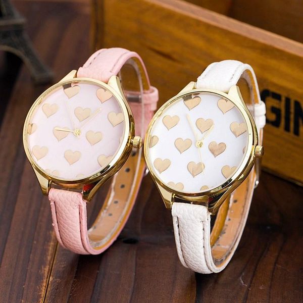 wristwatches explosion models geneva watch ladies love dial manufacturers wholesale, Slivery;brown
wristwatches explosion models geneva watch ladies love dial manufacturers wholesale, Slivery;brown