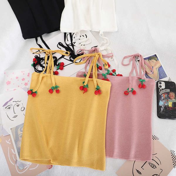 sweet cute cherry women tank casual slim spaghetti strap summer female camisoles w143 210526, White
sweet cute cherry women tank casual slim spaghetti strap summer female camisoles w143 210526, White