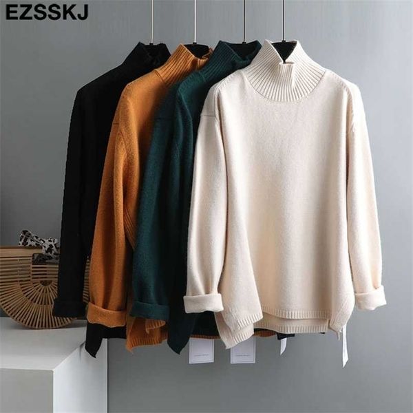 autumn winter splitside oversize thick sweater pullover loose cashmere turtleneck big size sweater pullover female 211215, White;black
autumn winter splitside oversize thick sweater pullover loose cashmere turtleneck big size sweater pullover female 211215, White;black