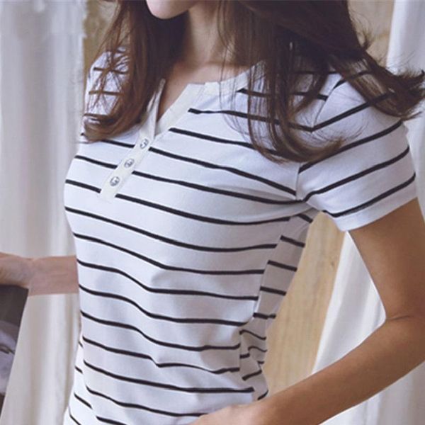 women's t-shirt plus size t-shirts short sleeve soft cotton 2021 summer simple ladies striped shirt blusas femininas 5xl femme, White
women's t-shirt plus size t-shirts short sleeve soft cotton 2021 summer simple ladies striped shirt blusas femininas 5xl femme, White