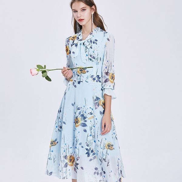 floral women midi three quarter sleeve dress bohemian a-line bowknot collar dresses female flower print blue dresses 210514, Black;gray
floral women midi three quarter sleeve dress bohemian a-line bowknot collar dresses female flower print blue dresses 210514, Black;gray