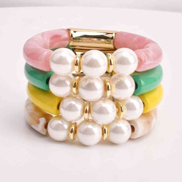 fashion jewelry colorful acrylic lucite curved tube beads bangle bracelet big bamboo bead pearl bracelets & bangl 2021 new, Golden;silver
fashion jewelry colorful acrylic lucite curved tube beads bangle bracelet big bamboo bead pearl bracelets & bangl 2021 new, Golden;silver