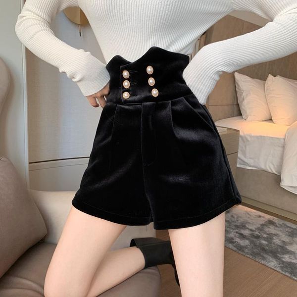 women 2021 autumn winter fashion gold velvet boots shorts female high waist wide leg ladies casual loose d349 women's, White;black
women 2021 autumn winter fashion gold velvet boots shorts female high waist wide leg ladies casual loose d349 women's, White;black