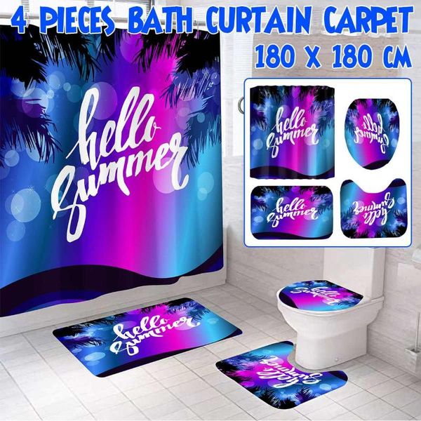 shower curtains 4 in1 hello summer curtain bathroom polyester beach pedestal rug lid toilet cover carpet bath mat set
shower curtains 4 in1 hello summer curtain bathroom polyester beach pedestal rug lid toilet cover carpet bath mat set