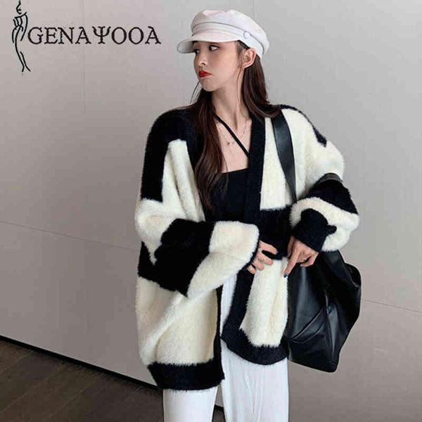 genayooa patchwork cashmere cardigans women long sleeve oversize winter casual cardigan female jumpers korean 210417, White;black
genayooa patchwork cashmere cardigans women long sleeve oversize winter casual cardigan female jumpers korean 210417, White;black