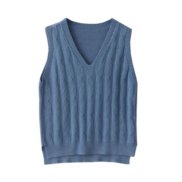 women's vests autumn korean version of the college wind wild v-neck diamond knit vest small loose sleeves sleeveless sweater, Black;white
women's vests autumn korean version of the college wind wild v-neck diamond knit vest small loose sleeves sleeveless sweater, Black;white