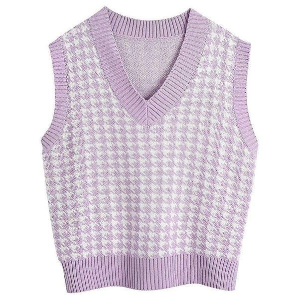 women's vests puimentiua women houndstooth vest sweater casual v neck sleeveless autumn winter jumper knit korean style pullover loose, Black;white
women's vests puimentiua women houndstooth vest sweater casual v neck sleeveless autumn winter jumper knit korean style pullover loose, Black;white