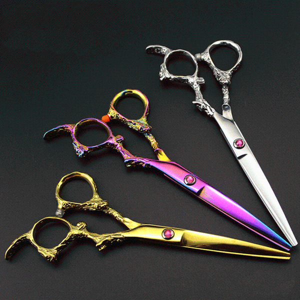 hair scissors 6.0'' cutting scissor thinning barber makas gold color dragon handle hairdressing family set tools japan style
hair scissors 6.0'' cutting scissor thinning barber makas gold color dragon handle hairdressing family set tools japan style