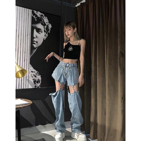women's jeans 2021 chic high waist straight removable women pocket blue solid casual loose wide leg denim trousers streetwear
women's jeans 2021 chic high waist straight removable women pocket blue solid casual loose wide leg denim trousers streetwear