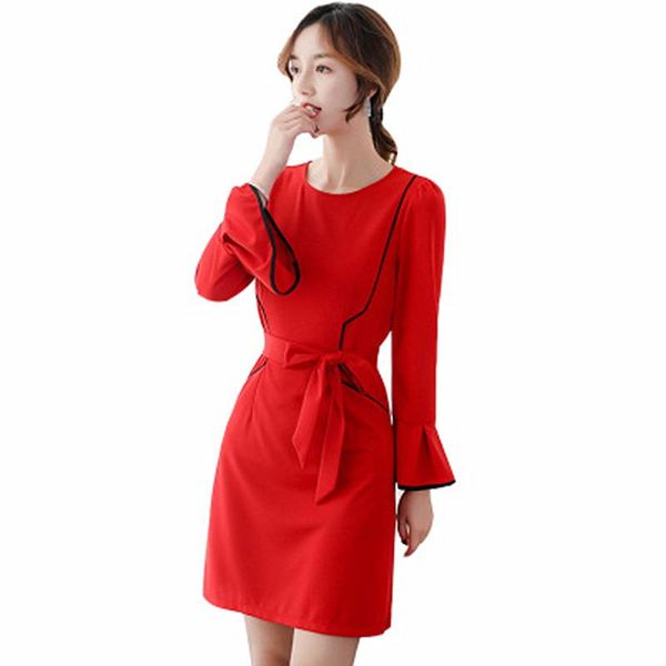 casual dresses spring women's dress long-sleeved solid color large size stitching slim comfortable short paragraph bottoming, Black;gray
casual dresses spring women's dress long-sleeved solid color large size stitching slim comfortable short paragraph bottoming, Black;gray