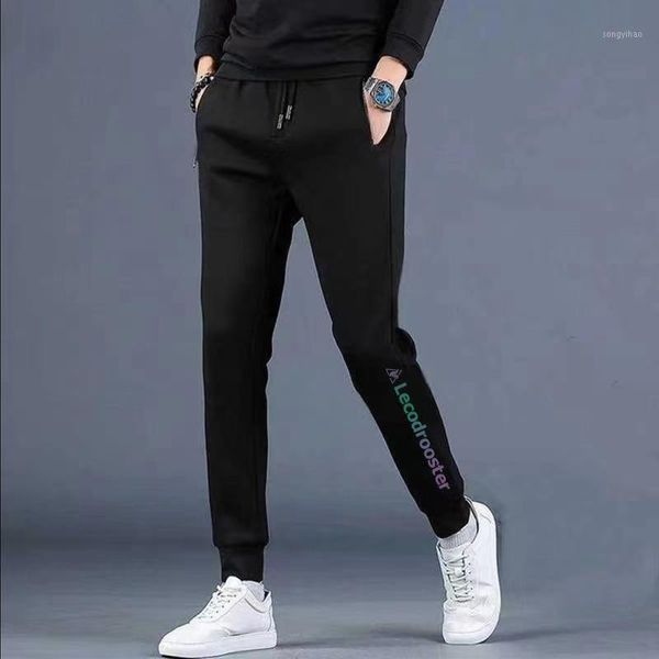good quality classic spring and summer men's sports pants elastic ankle-banded versatile trend casual long, Black
good quality classic spring and summer men's sports pants elastic ankle-banded versatile trend casual long, Black