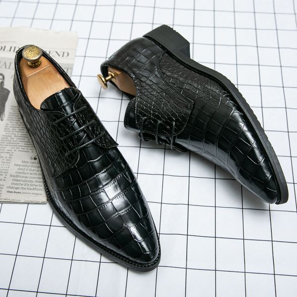 men shoes outdoors spring autumn lace up oxfords pu leather simplicity solid brown banquet office round toe sapatos para hombre comfortable, Black
men shoes outdoors spring autumn lace up oxfords pu leather simplicity solid brown banquet office round toe sapatos para hombre comfortable, Black