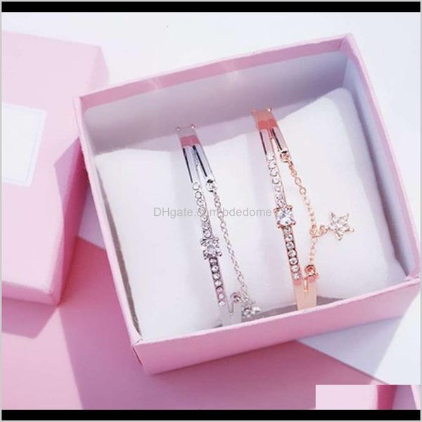 other bracelets jewelry drop delivery 2021 minority temperament double layer five pointed star net red womens bracelet graduation students f, Golden;silver
other bracelets jewelry drop delivery 2021 minority temperament double layer five pointed star net red womens bracelet graduation students f, Golden;silver
