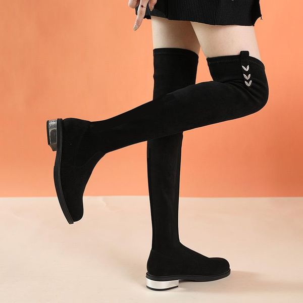 boots 2021 autumn and winter cotton over-the-knee korean version of casual elastic flat-bottom fashion, Black
boots 2021 autumn and winter cotton over-the-knee korean version of casual elastic flat-bottom fashion, Black