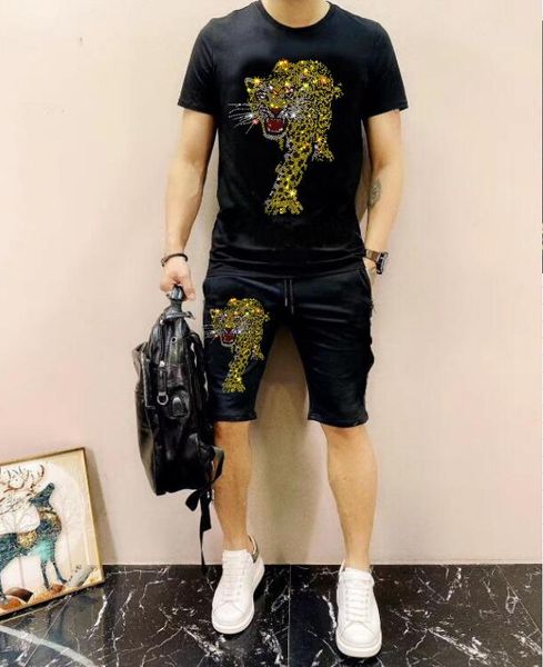 rhinestone tracksuit men fitness suits oversize set designer, White;black
rhinestone tracksuit men fitness suits oversize set designer, White;black