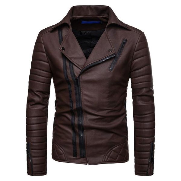brand men's zipper decoration fashion trend press cotton warm locomotive leather jacket jackets, Black;brown
brand men's zipper decoration fashion trend press cotton warm locomotive leather jacket jackets, Black;brown