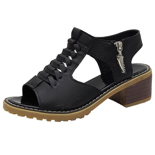 dress shoes style women's sandals in summer, thick heel hollow sandals, slip resistant and versatile shoes, girl students', Black
dress shoes style women's sandals in summer, thick heel hollow sandals, slip resistant and versatile shoes, girl students', Black