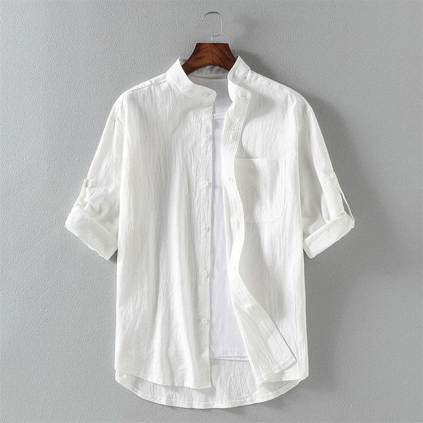 men's casual shirts men cotton short sleeve breathable baggy slim fit solid pullover mens blouse, White;black
men's casual shirts men cotton short sleeve breathable baggy slim fit solid pullover mens blouse, White;black
