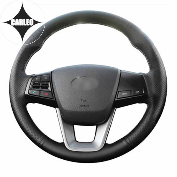 steering wheel covers diy car cover for ix25 creta genuine black leather custom hand stitching holder layer wrap
steering wheel covers diy car cover for ix25 creta genuine black leather custom hand stitching holder layer wrap