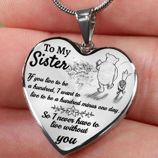 pendant necklaces to my sister heart necklace epoxy resin women girls jewelry birthday christmas gift butterfly family, Silver
pendant necklaces to my sister heart necklace epoxy resin women girls jewelry birthday christmas gift butterfly family, Silver