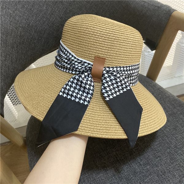 spring and summer thousand bird lattice bandage fisherman's wide brim sun holiday beach straw women's sunscreen basin hat, Yellow
spring and summer thousand bird lattice bandage fisherman's wide brim sun holiday beach straw women's sunscreen basin hat, Yellow