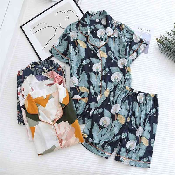 summer new style ladies 100% viscose pajamas two-piece pure cotton thin large size short-sleeved shorts cartoon home service 210330, Black;red
summer new style ladies 100% viscose pajamas two-piece pure cotton thin large size short-sleeved shorts cartoon home service 210330, Black;red