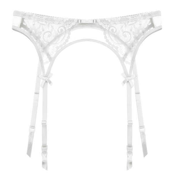ladies japanese garter belt ultra-thin transparent hollow lace mesh bowknot underwear lingeries, Black;white
ladies japanese garter belt ultra-thin transparent hollow lace mesh bowknot underwear lingeries, Black;white