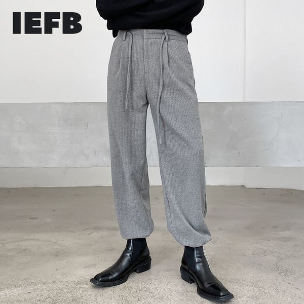 iefb fall / winter dark stripe drawstring legged men's thickened sports casual pants (two colors kk1561 / p100) 210524, Black
iefb fall / winter dark stripe drawstring legged men's thickened sports casual pants (two colors kk1561 / p100) 210524, Black