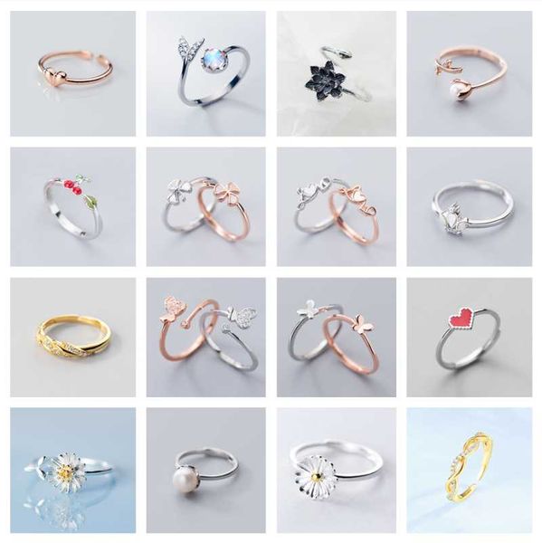 cluster rings ponykiss s925 romantic sterling silver cute adjustable ring for woman jewelry prevent allergy minimlist chic accessory gift, Golden;silver
cluster rings ponykiss s925 romantic sterling silver cute adjustable ring for woman jewelry prevent allergy minimlist chic accessory gift, Golden;silver
