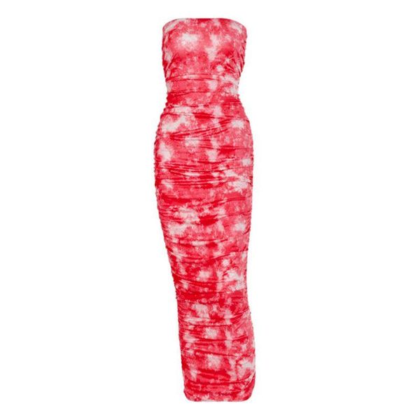 casual dresses women strapless tube tie-dye ruched backless bodycon maxi long party dress e56c, Black;gray
casual dresses women strapless tube tie-dye ruched backless bodycon maxi long party dress e56c, Black;gray
