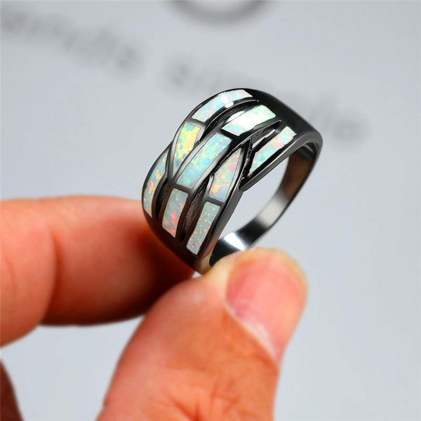 wedding rings vintage 14kt black gold ring boho female white fire opal stone for women luxury promise love cross engagement, Slivery;golden
wedding rings vintage 14kt black gold ring boho female white fire opal stone for women luxury promise love cross engagement, Slivery;golden