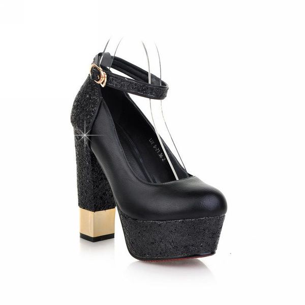 dress shoes the spring and autumn period bride fashion thick with ultra-high sequins cingulate, Black
dress shoes the spring and autumn period bride fashion thick with ultra-high sequins cingulate, Black