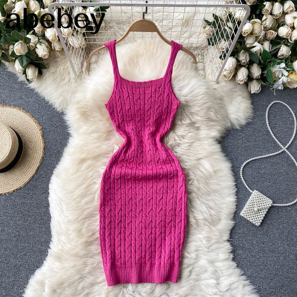 women knitted strap dress sleeveless slim elastic pencil summer korean bodycon streetwear short 210512, Black;gray
women knitted strap dress sleeveless slim elastic pencil summer korean bodycon streetwear short 210512, Black;gray